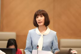 bà Nguyễn Thị Thanh Huyền - Phó Cục trưởng Cục Phát thanh Truyền hình và Thông tin điện tử. (Ảnh: Diễm Hằng/Vietnam+)