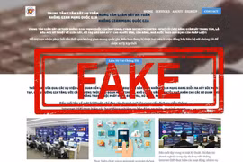 Cảnh báo giả mạo website Trung tâm Giám sát an toàn Không gian mạng Quốc gia