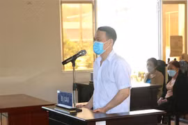 Bị cáo Trần Huy Toàn tại phiên tòa. (Ảnh: Tuấn Kiệt/TTXVN)