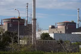 Nhà máy điện hạt nhân Zaporizhzhia ở Enerhodar (Ukraine) ngày 11/9/2022. (Ảnh: AFP/TTXVN)