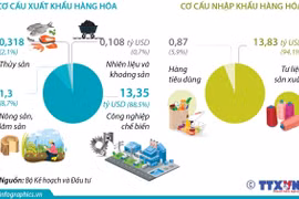 Tổng kim ngạch xuất, nhập khẩu hàng hóa đạt gần 30 tỷ USD trong tháng Một