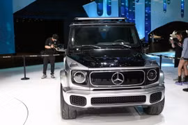 Mẫu xe của Mercedes-Benz được trưng bày tại Triển lãm ôtô Thượng Hải, Trung Quốc, ngày 18/4/2023. (Ảnh: THX/TTXVN)