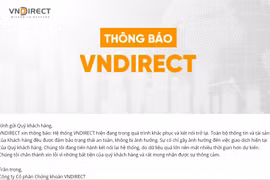 Trạng website của VNDirect lúc 8 giờ sáng 26/3/2024. (Ảnh chụp màn hình)