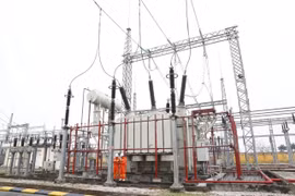 Trạm biến áp 500Kv Tây Hà Nội. (Ảnh: TTXVN)