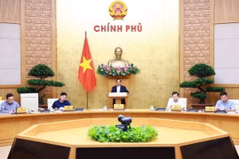 Thủ tướng Phạm Minh Chính chủ trì Phiên họp Chính phủ chuyên đề xây dựng pháp luật tháng 7 năm 2024. (Ảnh: Dương Giang/TTXVN)