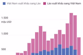 Quan hệ thương mại Việt Nam-Lào ngày càng phát triển