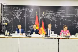 Khoá họp lần thứ ba Ủy ban về hợp tác khoa học-công nghệ Việt Nam-Đức ngày 27/6 tại Berlin. (Ảnh: TTXVN phát)