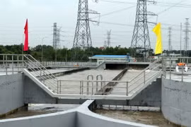 Khu hồ xử lý vi sinh. (Ảnh: Đoàn Mạnh Dương/TTXVN)
