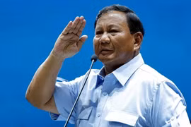 Ứng cử viên Tổng thống Prabowo Subianto trong một cuộc vận động tranh cử ở Jakarta, Indonesia, ngày 2/2. (Ảnh: Reuters)