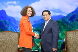 Thủ tướng Phạm Minh Chính tiếp bà Carolyn Turk, Giám đốc quốc gia Ngân hàng Thế giới (WB) tại Việt Nam đến chào từ biệt. (Ảnh: Dương Giang/TTXVN)