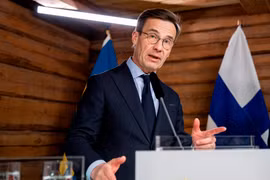 Thủ tướng Thụy Điển Ulf Kristersson. (Ảnh: THX/TTXVN)