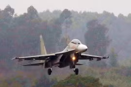 Máy bay Su-30MK2 của Không quân Việt Nam. (Ảnh: Trọng Đức/TTXVN)