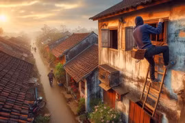 Tháng Chạp là tháng dễ xảy ra trộm cắp nhất trong năm nên người xưa gọi là "tháng củ mật" (Ảnh minh họa: AI)