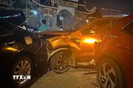Tai nạn liên hoàn trên cao tốc Tuyên Quang-Phú Thọ, nhiều người bị thương