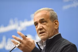 Tổng thống Iran Masoud Pezeshkian. (Nguồn: AFP/TTXVN)