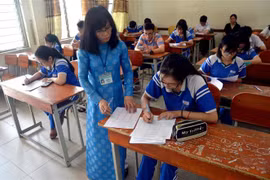 Thí sinh thi thử kỳ thi Trung học phổ thông quốc gia năm 2019. (Ảnh: Đinh Văn Nhiều/TTXVN)