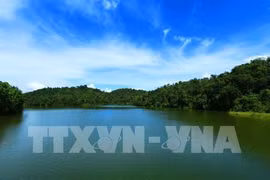 Hồ Pá Khoang là hồ tích trữ nước lớn nhất trên địa bàn tỉnh Điện Biên. (Ảnh: Phan Tuấn Anh/TTXVN)