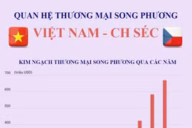 [Infographics] Quan hệ thương mại song phương Việt Nam-Cộng hòa Séc