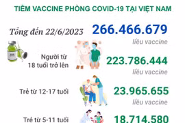 [Infographics] Tình hình tiêm vaccine COVID-19 tại Việt Nam ngày 23/6