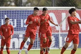 U22 Việt Nam tự tin bước vào SEA Games 32. (Ảnh: Minh Quyết/TTXVN)