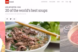 Phở Việt Nam vào danh sách 20 món nước ngon nhất thế giới