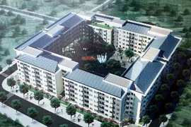 Phối cảnh dự án nhà ở xã hội tại Khu đô thị Đặng Xá, Hà Nội. (Ảnh: Tuấn Anh/TTXVN)