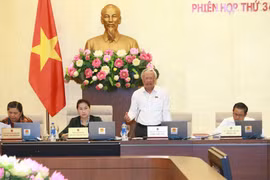 Phó Chủ tịch Quốc hội Uông Chu Lưu phát biểu. (Ảnh: Doãn Tấn/TTXVN)