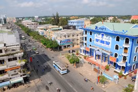 Một góc thành phố Cao Lãnh. (Nguồn: baodongthap.com.vn)
