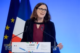 Ủy viên Thương mại của EU Cecilia Malmstrom. (Ảnh: AFP/TTXVN)
