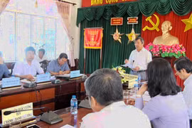 Đồng chí Hồ Thanh Sơn phát biểu tại một hội nghị của Tỉnh. (Nguồn: dongnai.gov)