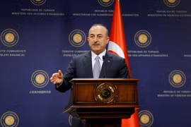 Ngoại trưởng Thổ Nhĩ Kỳ Mevlut Cavusoglu. (Ảnh: THX/TTXVN)