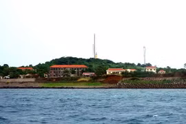 Một góc đảo Cồn Cỏ nhìn từ hướng Tây Nam. (Ảnh: Hồ Cầu/TTXVN)