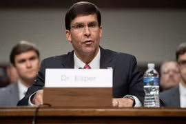 Bộ trưởng Quốc phòng Mỹ Mark Esper. (Ảnh: AFP/TTXVN)