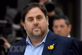 Cựu Phó Thủ hiến vùng Catalonia Oriol Junqueras. (Ảnh: AFP/TTXVN)
