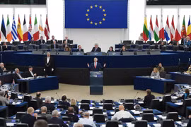 Một cuộc họp của Nghị viện châu Âu ở Strasbourg của Pháp. (Ảnh: AFP/TTXVN)