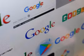 Biểu tượng của Google. (Ảnh: AFP/TTXVN)