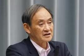 Chánh văn phòng nội các Nhật Bản Yoshihide Suga. (Nguồn: Kyodo/TTXVN)