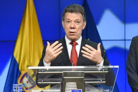 Tổng thống Colombia Juan Manuel Santos. (Nguồn: AFP/TTXVN)