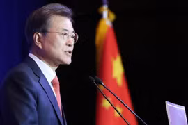 Tổng thống Hàn Quốc Moon Jae-in. (Nguồn: THX/TTXVN)