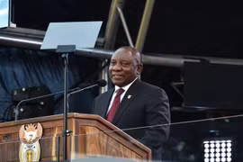 Tổng thống Nam Phi Cyril Ramaphosa. (Ảnh: Phi Hùng/TTXVN) 