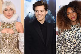 Nữ ca sỹ Lady Gaga (trái), tay vợt nữ hàng đầu thế giới Serena Williams (phải), nam ca sỹ điển trai Harry Styles. (Nguồn: Shutterstock)