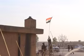 Binh sỹ Syria tại thị trấn Tall Tamr, tỉnh Hasakah, ngày 15/10/2019. (Nguồn: THX/TTXVN) 