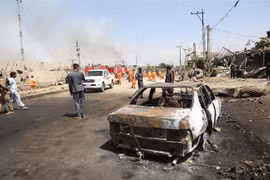 Hiện trường vụ đánh bom ở thủ đô Kabul, Afghanistan ngày 3/9/2019. (Nguồn: THX/TTXVN) 