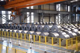 Sản phẩm thép tại một nhà máy ở Hồ Bắc, Trung Quốc ngày 31/5/2019. (Nguồn: THX/TTXVN) 
