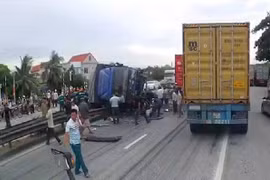 [Video] Hiện trường vụ tai nạn giao thông nghiêm trọng ở Hải Dương