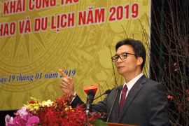 Phó Thủ tướng Vũ Đức Đam phát biểu chỉ đạo tại hội nghị. (Ảnh: Thanh Tùng/TTXVN) 