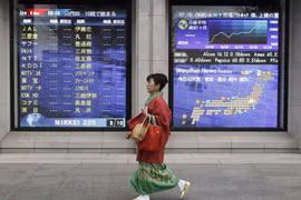 Bảng chỉ số chứng khoán ở Nhật Bản. (Nguồn: investing.com) 