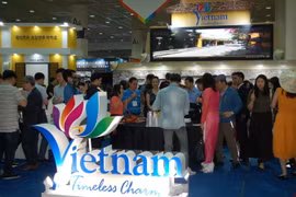Gian hàng của Việt Nam. (Ảnh: Vũ Toàn/Vietnam+)