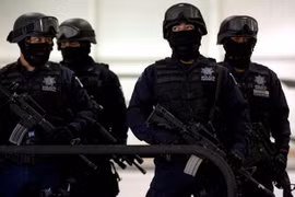 Cảnh sát Mexico tham gia cuộc chiến chống các băng đảng ma túy ở nước này (Nguồn: AFP)