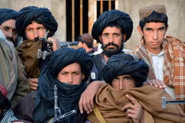 Các tay súng Taliban tại tỉnh Farah, Afghanistan. (Nguồn: AFP/TTXVN)